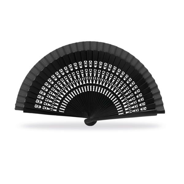 Abanico español de madera calado 23cm