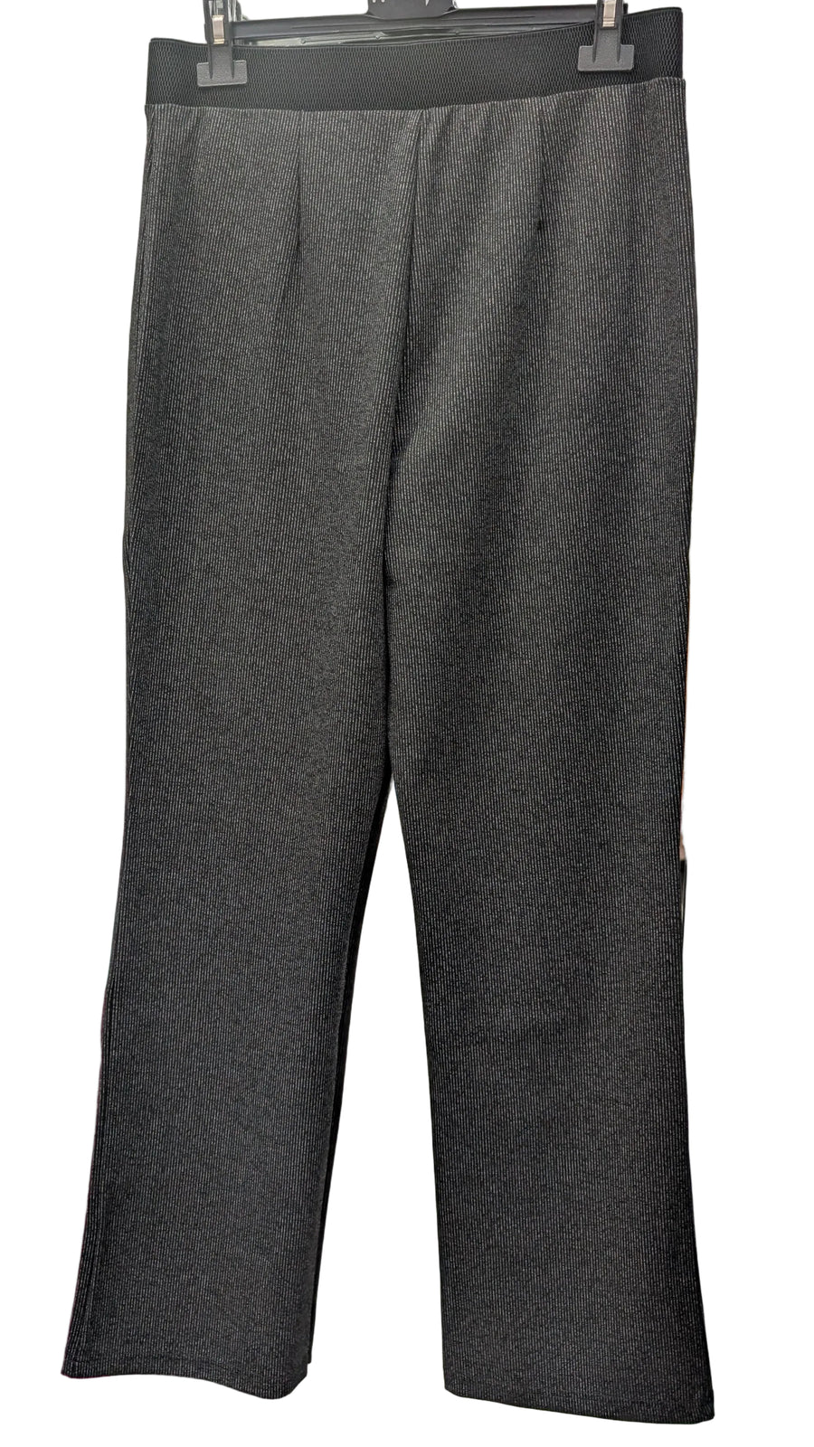 Pantalón Recto Elástico con Cremalleras Decorativas