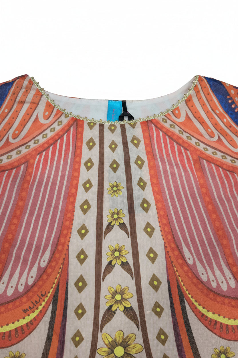 Blusa estampada de verano para mujer