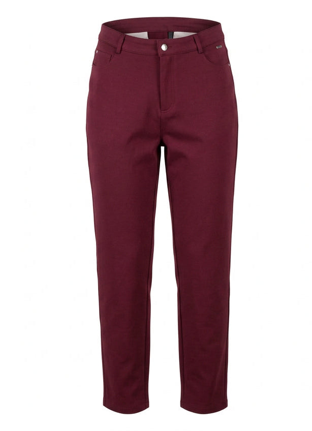 Pantalón Recto Elástico Tobillero