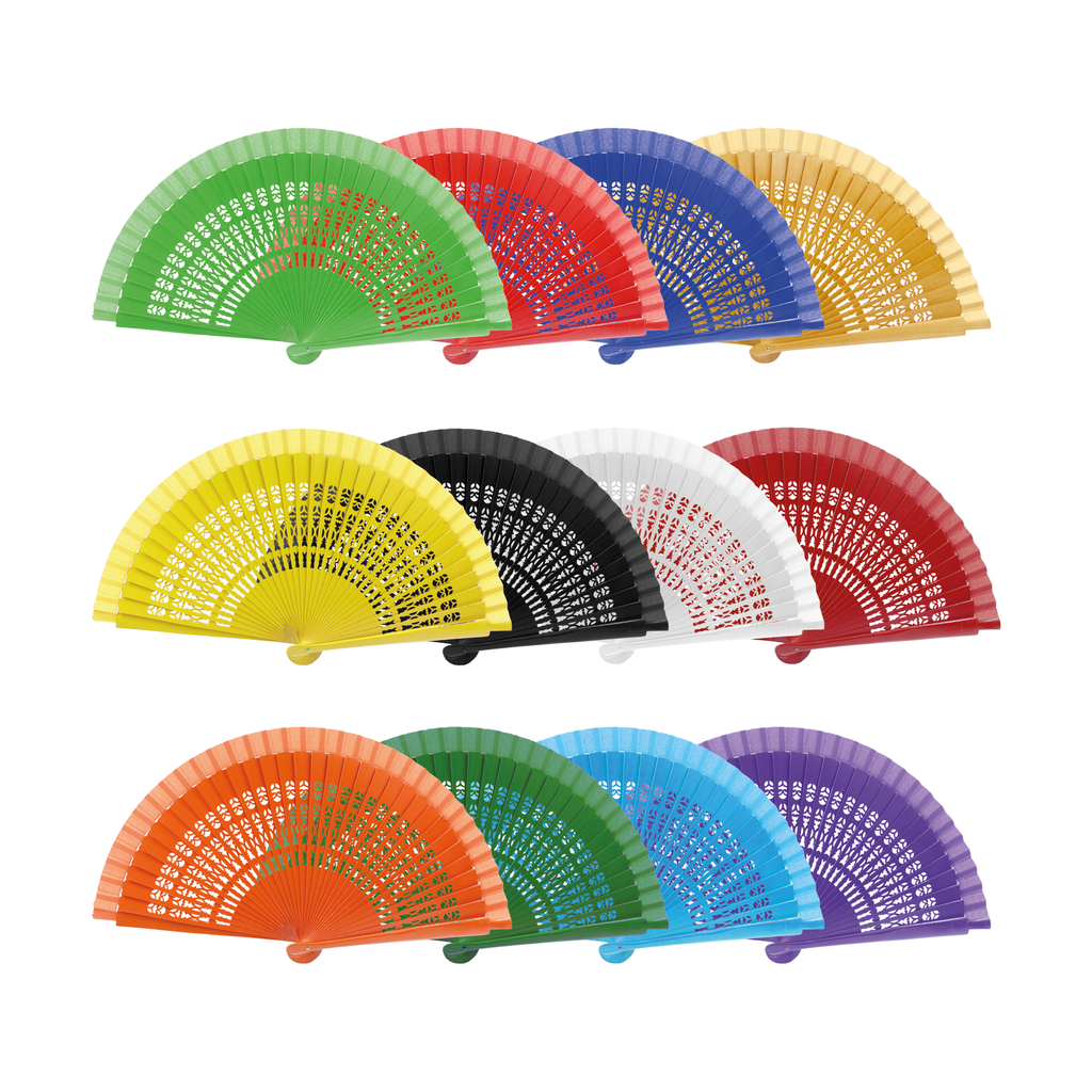 Abanico madera calado, 23cm