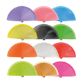 Abanico español de madera en colores vivos 19cm