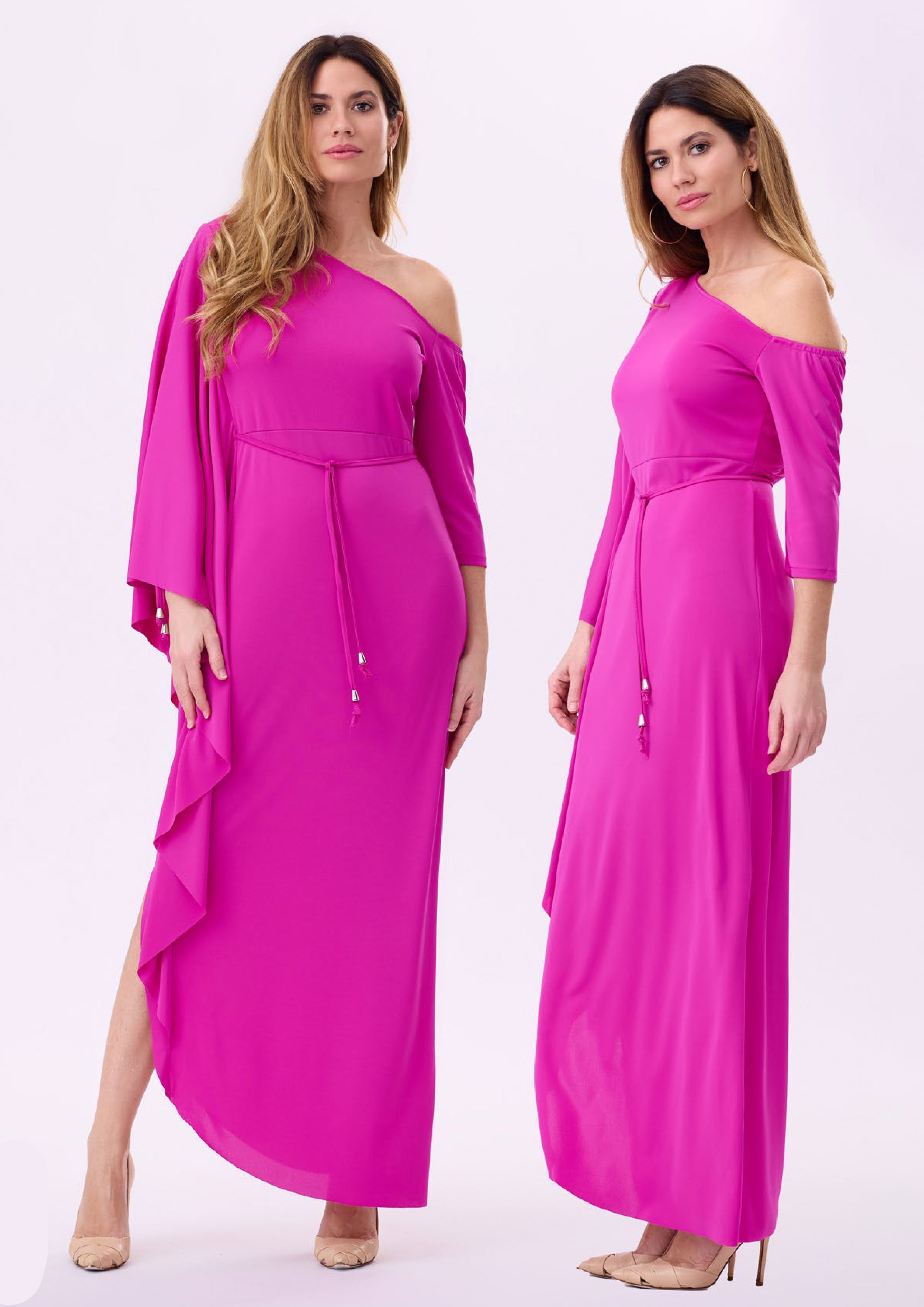 Vestido sofisticado de escote asimétrico