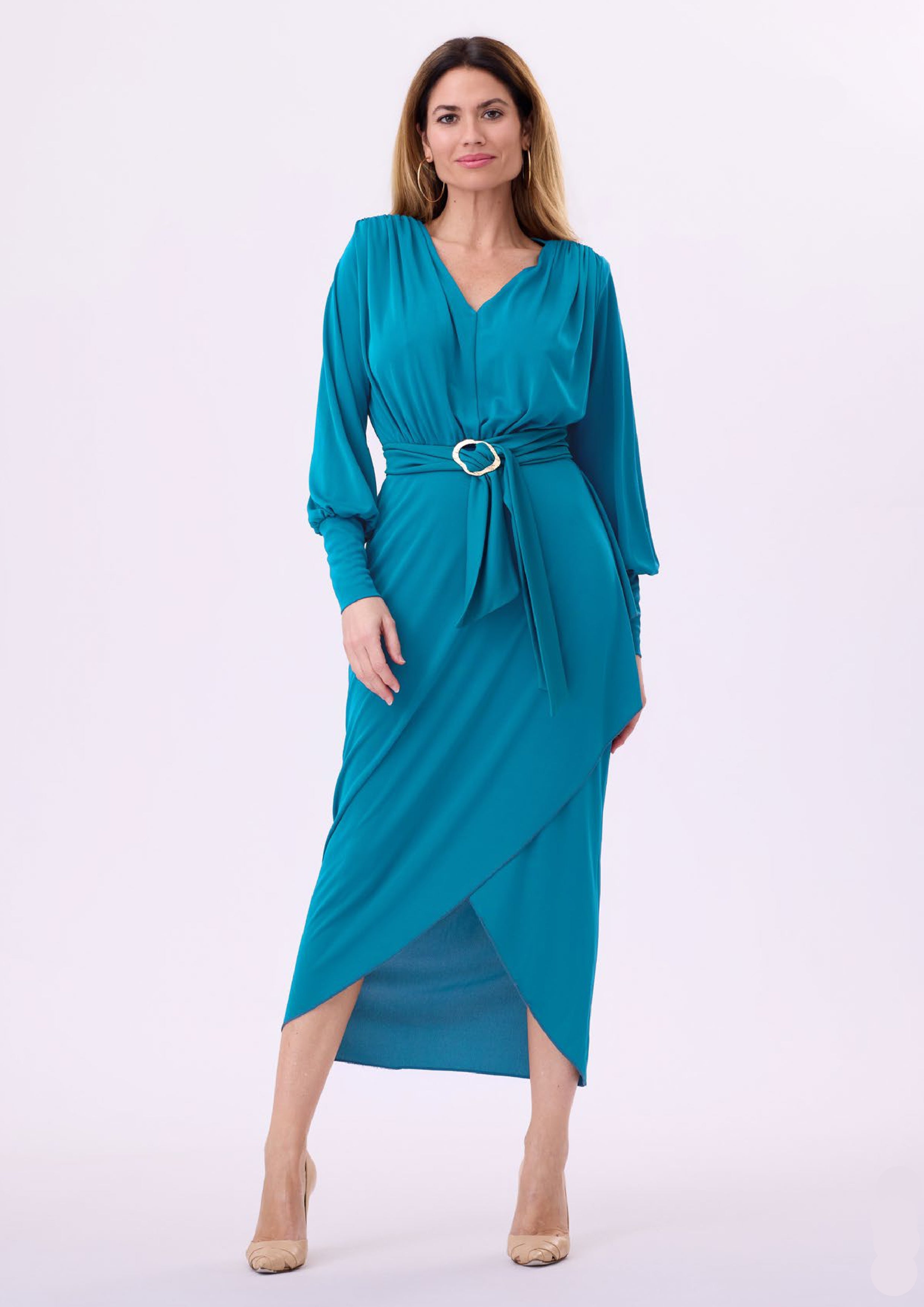 Vestido midi elegante para mujer