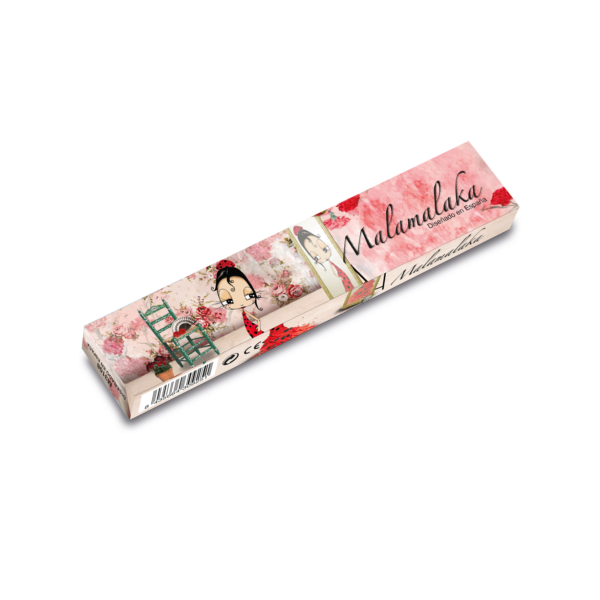 Abanico Malamalaka, de madera natural ESA SOY YO, 23 cm