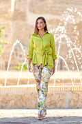 Blusa Peplum Lima y Pantalón Floral para bodas y eventos
