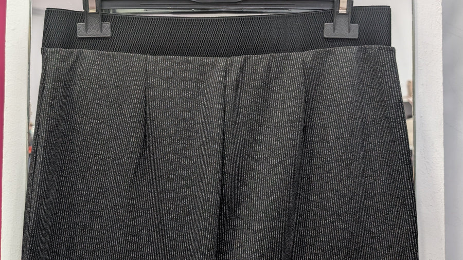 Pantalón Recto Elástico con Cremalleras Decorativas