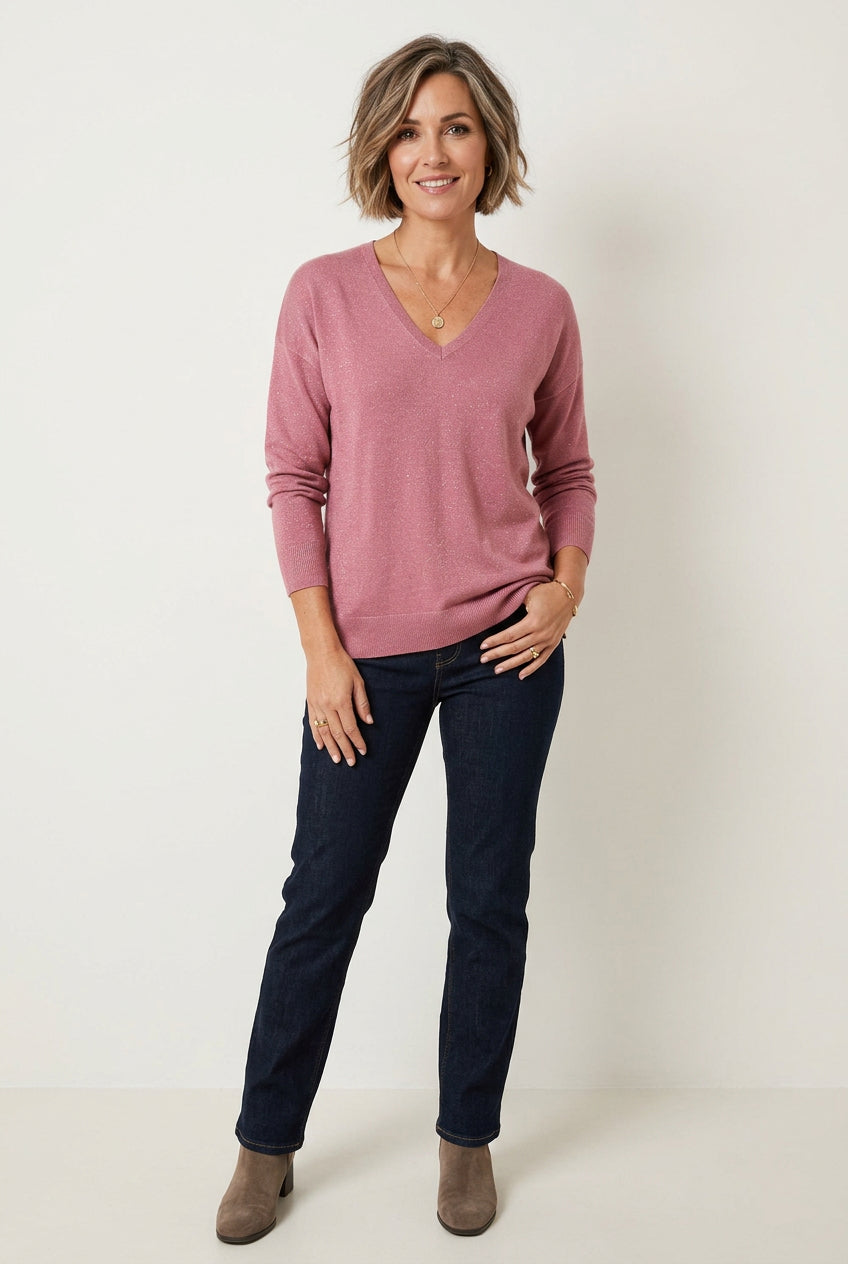 Jersey de Pico Liso Lurex