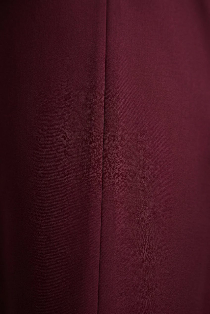 Pantalón Recto Liso de Corte Clásico con Bolsillos