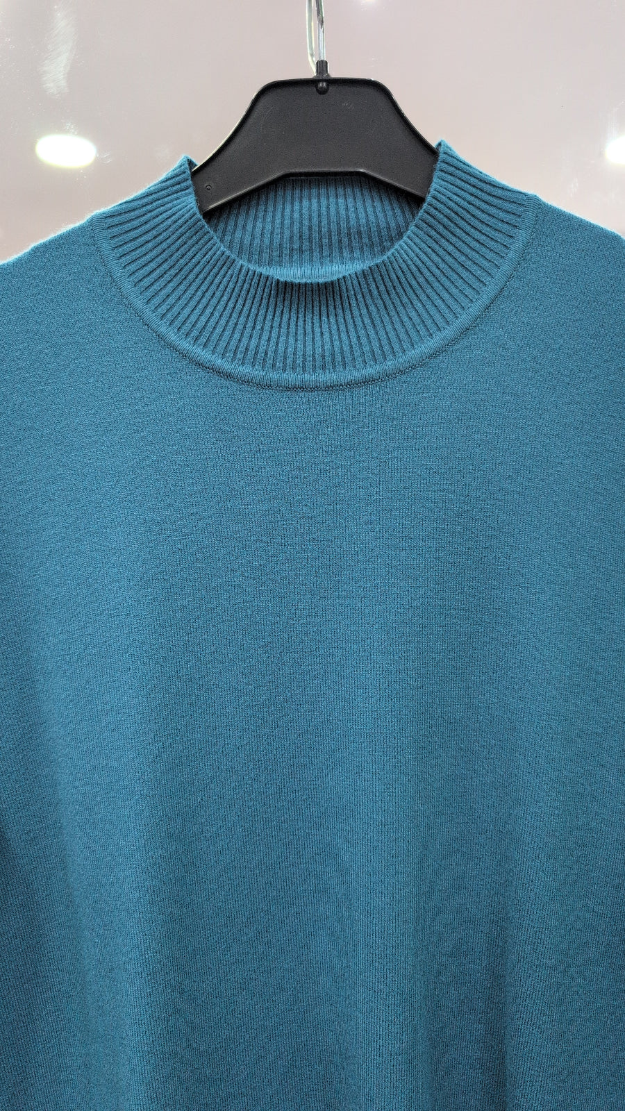 Jersey de Punto Fino con Cuello Perkins