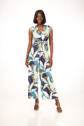 Mono Estampado Tropical con Pantalón Palazzo