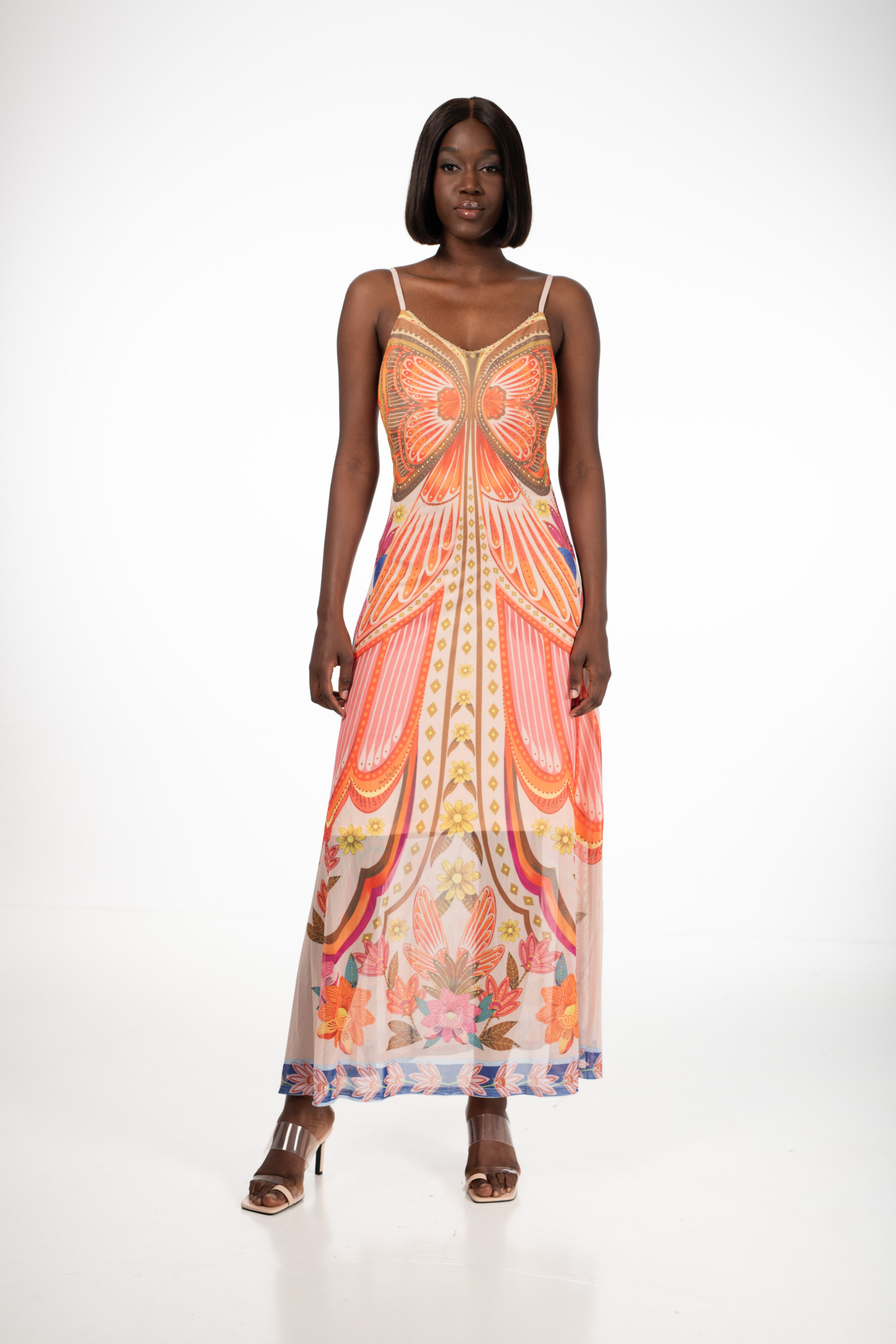 Vestido maxi bohemio estampado de verano