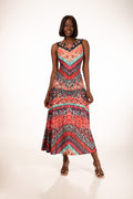 Vestido maxi multicolor de verano