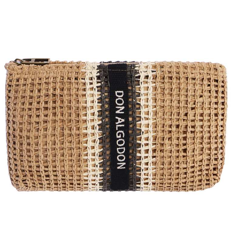 Cartera de Mano de Rafia Don Algodón – Natural y Chic