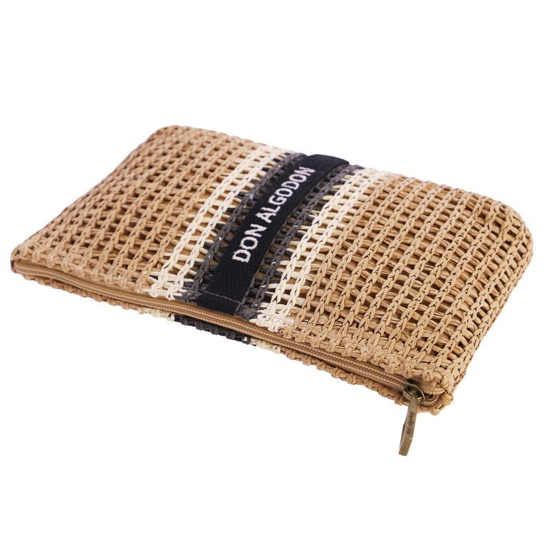 Cartera de Mano de Rafia Don Algodón – Natural y Chic
