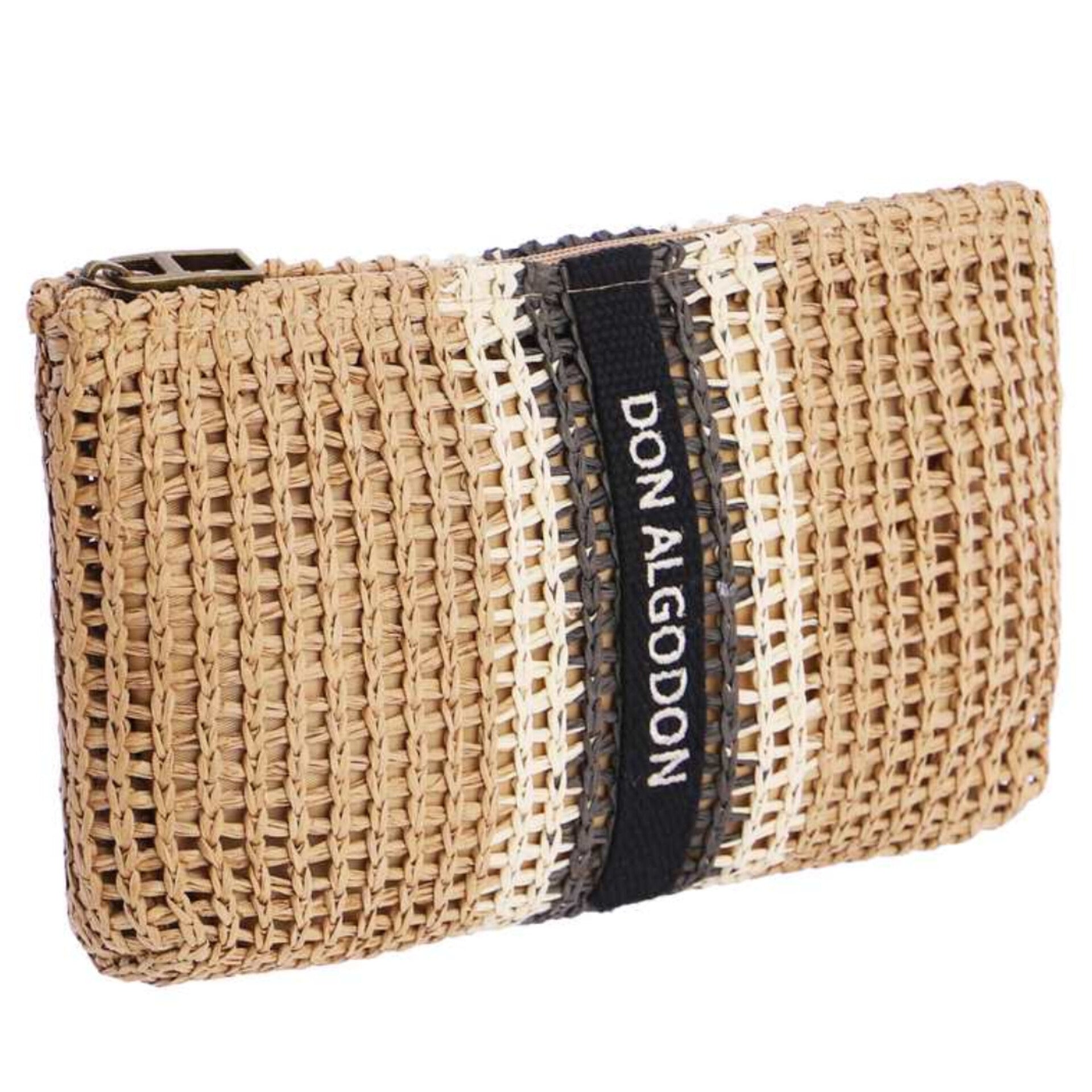 Cartera de Mano de Rafia Don Algodón – Natural y Chic