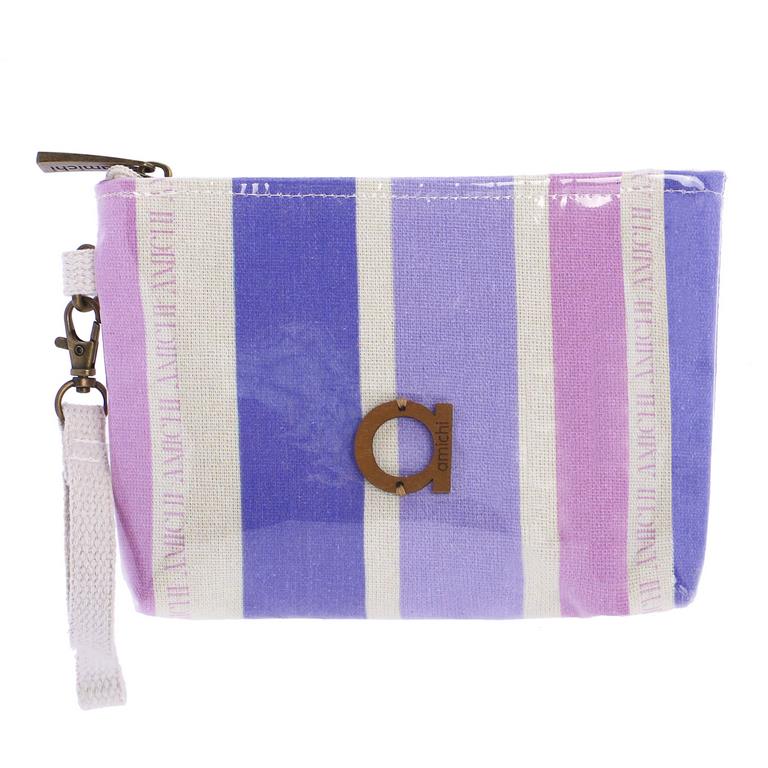 Bolso de mano Impermeable a Rayas Lavanda Amichi