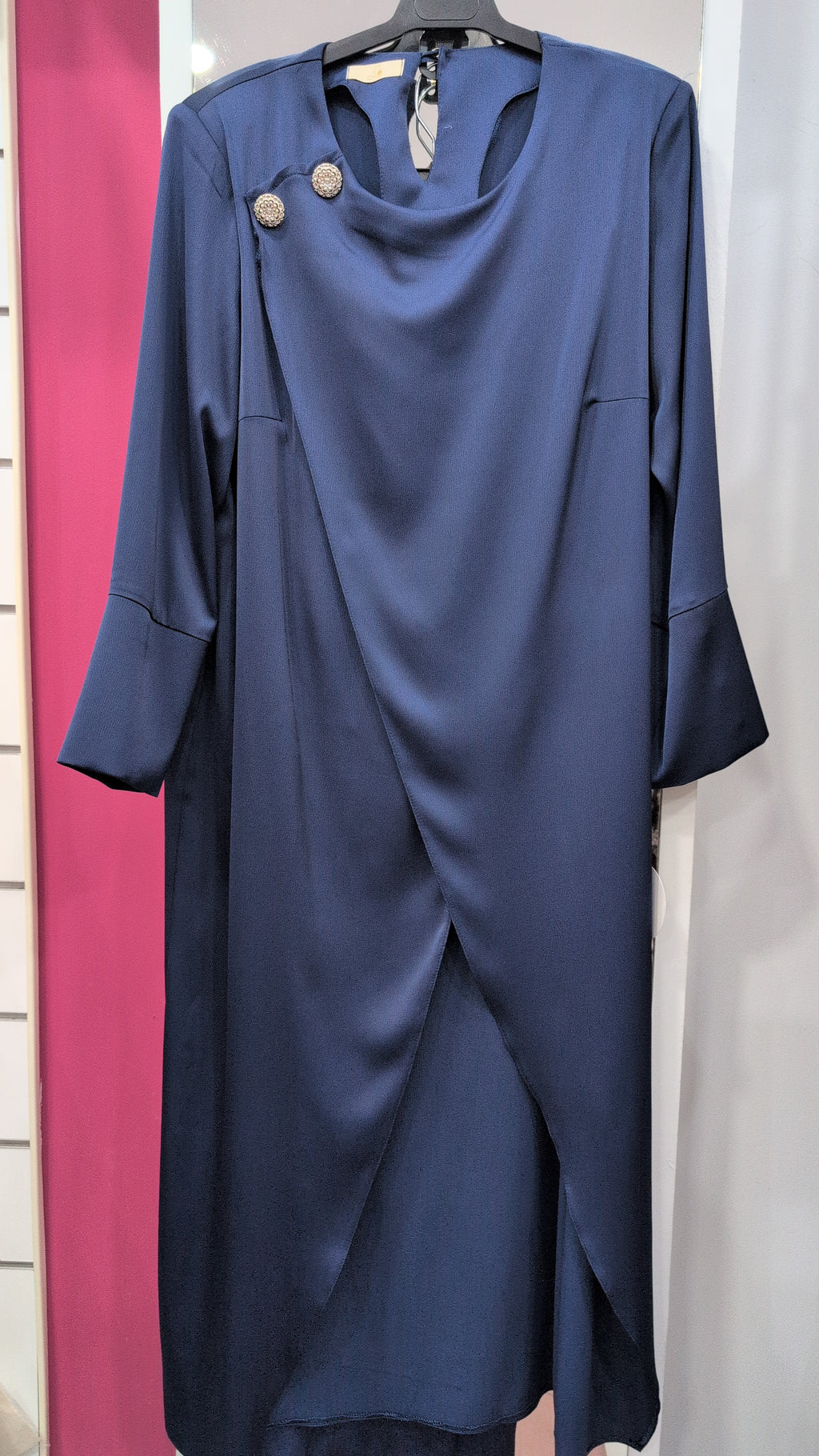 Conjunto de pantalón y túnica en crespón para bodas