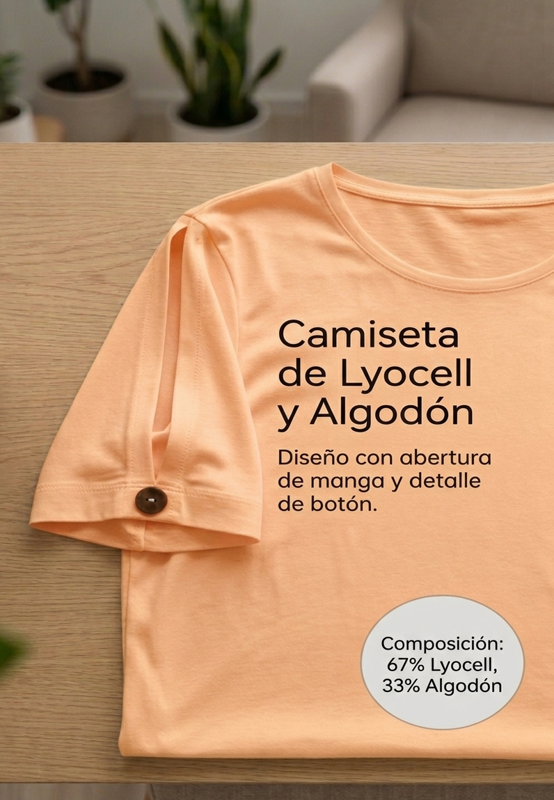 Camiseta Premium con Detalle en Manga