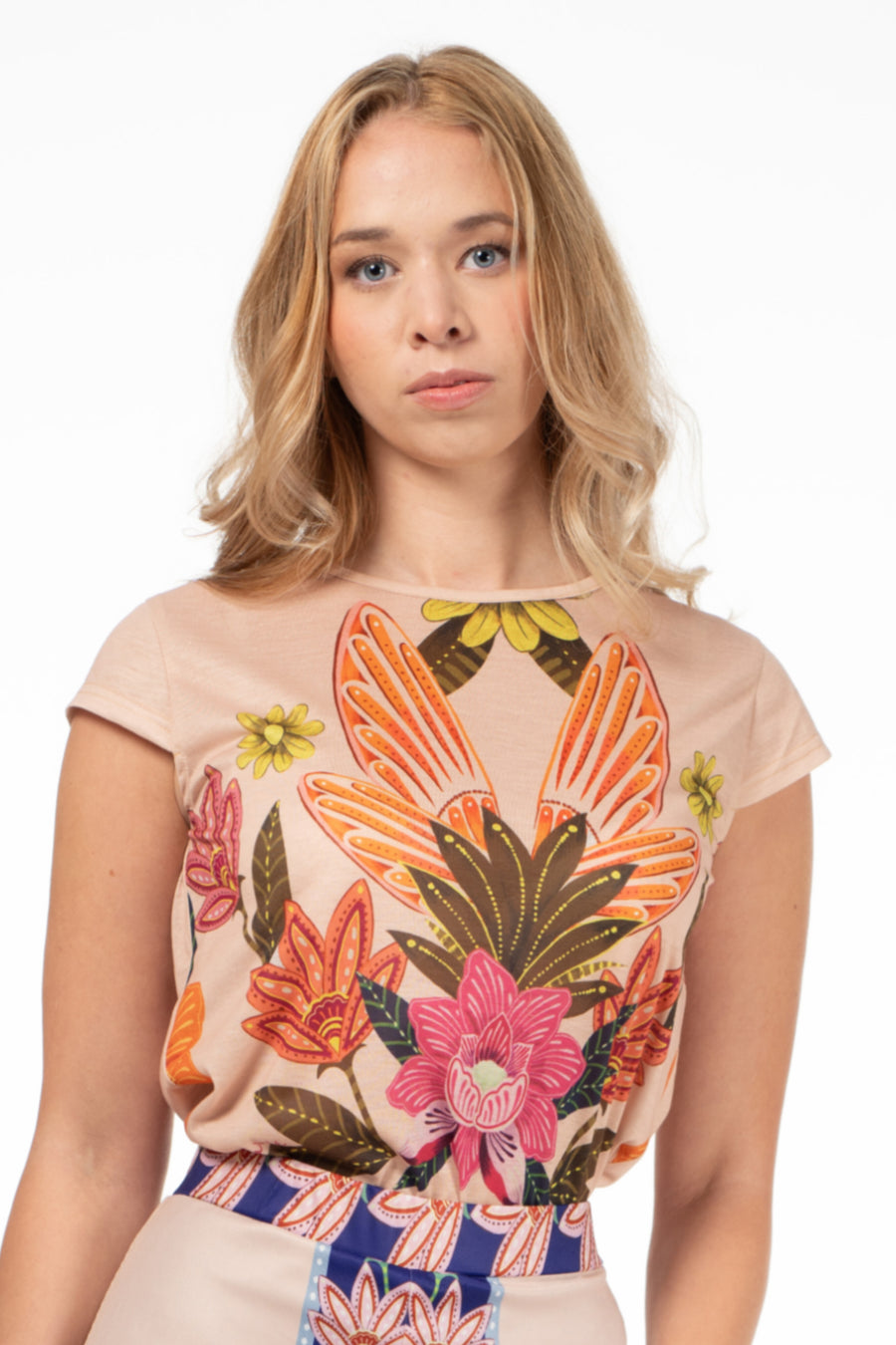 Camiseta Estampada Floral Malalá