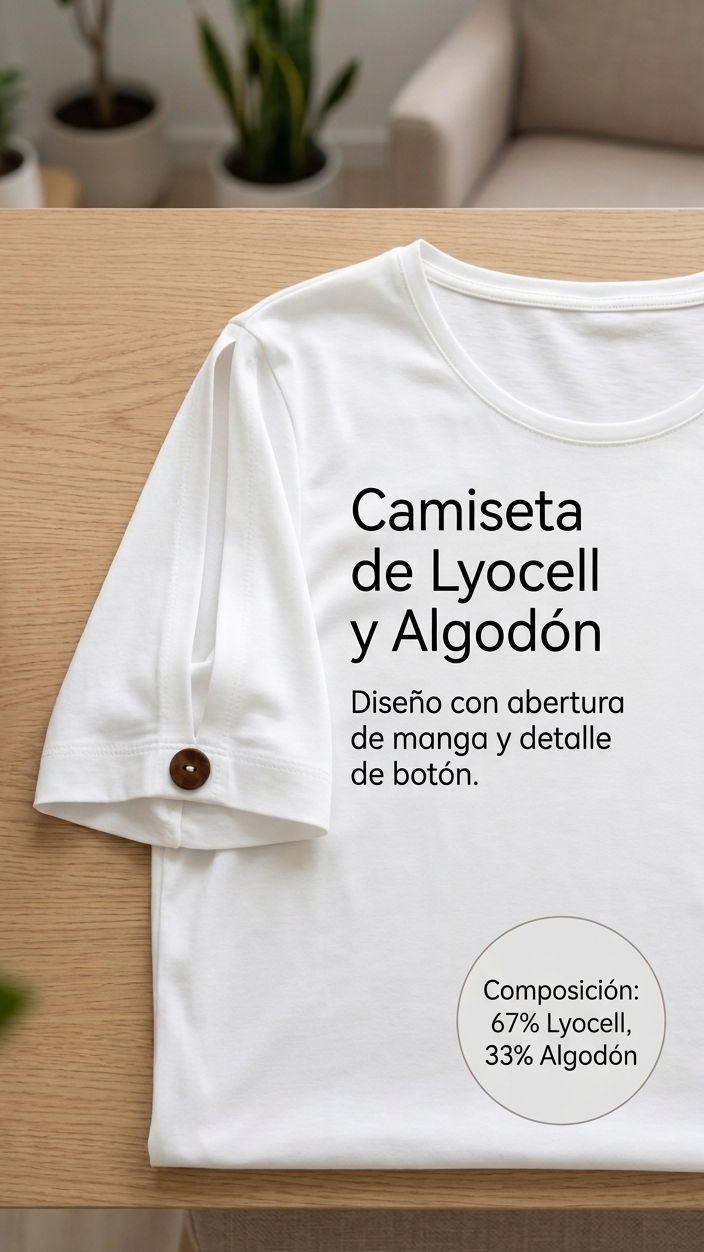 Camiseta Premium con Detalle en Manga