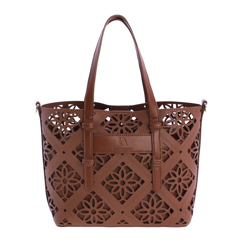 Set de Bolso Tote Calado con Neceser Interior Don Algodón