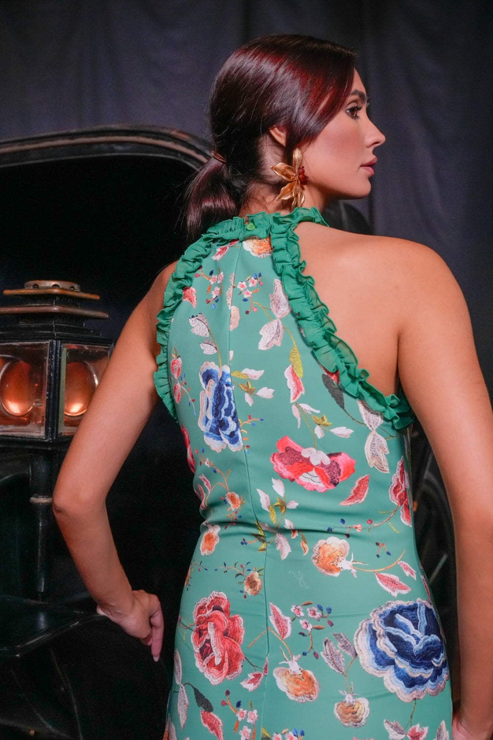 Vestido Midi Esencia Española Inspiración Mantón de Manila