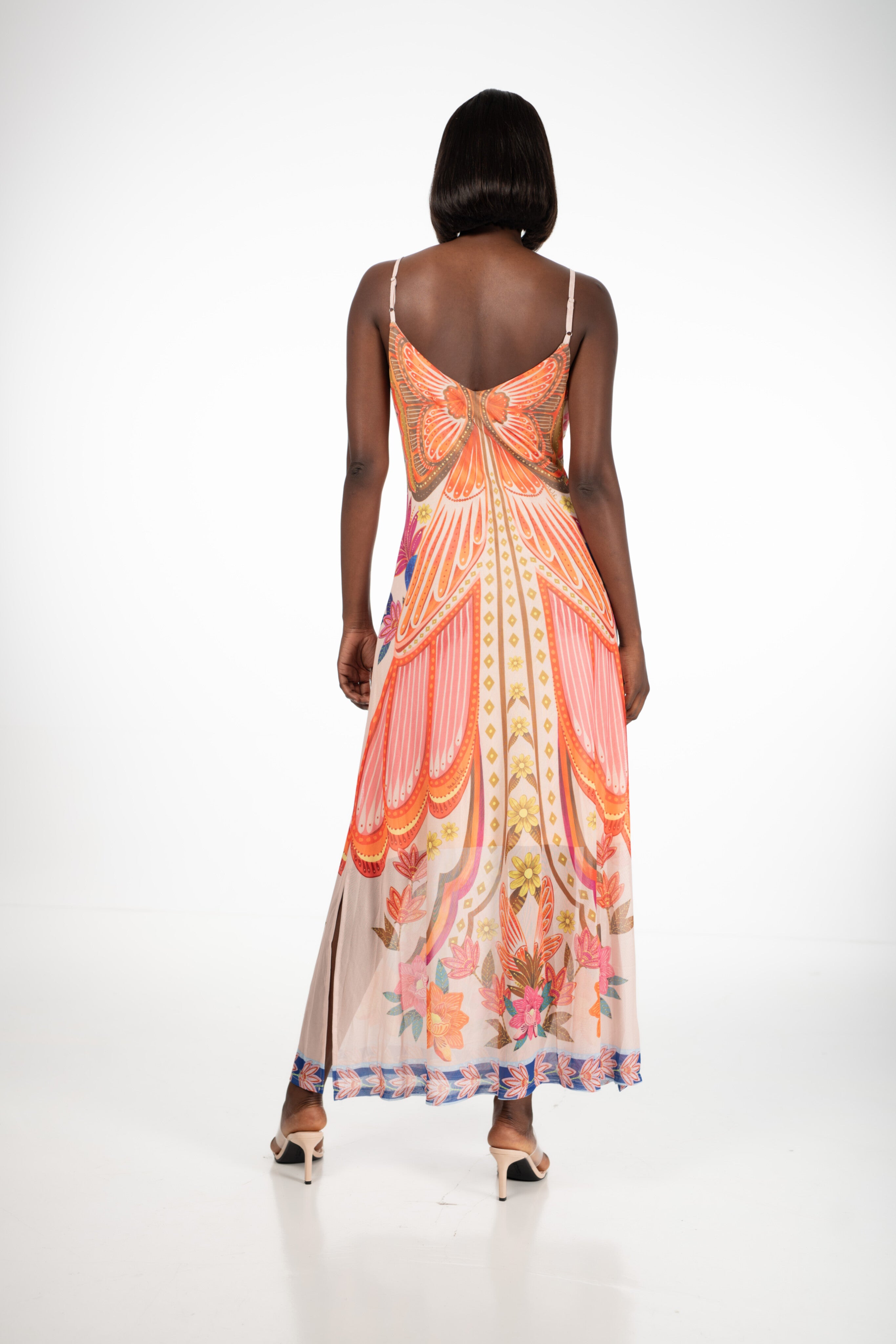 Vestido maxi bohemio estampado de verano