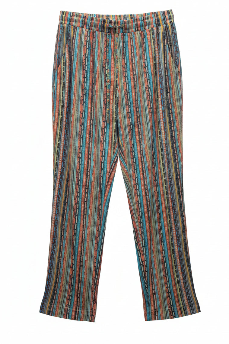 Pantalón de Rayas Verticales Multicolor – Comodidad y Estilo en Cada Movimiento