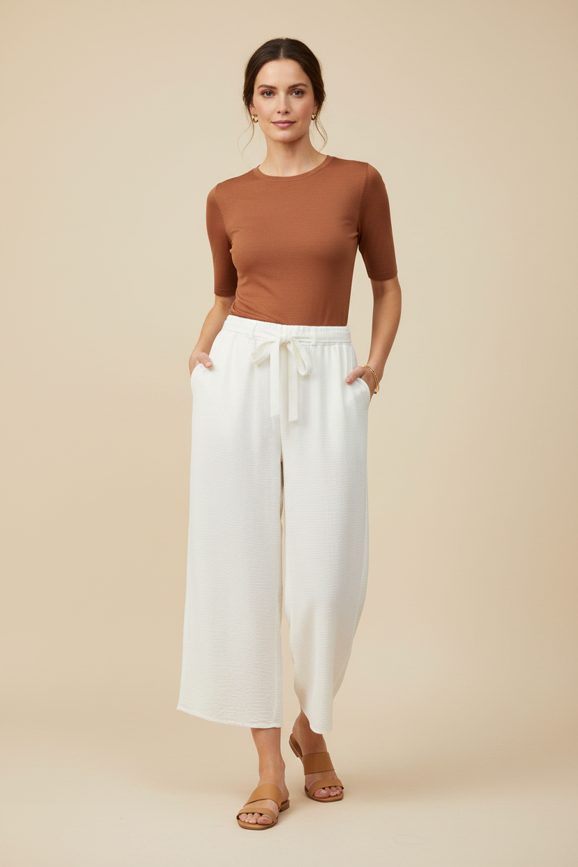 Pantalón Culotte con Lazo