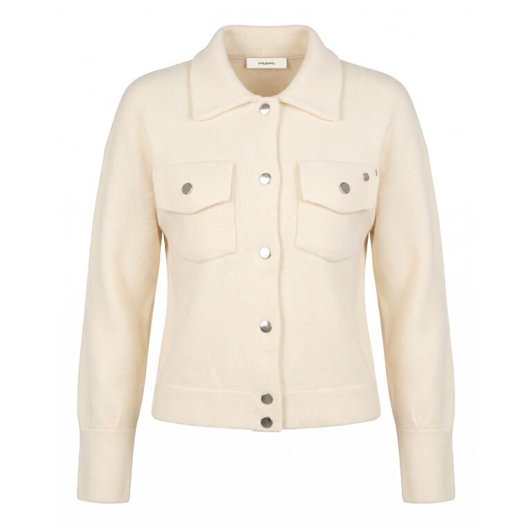 Sobrecamisa de Punto Crudo con Botones