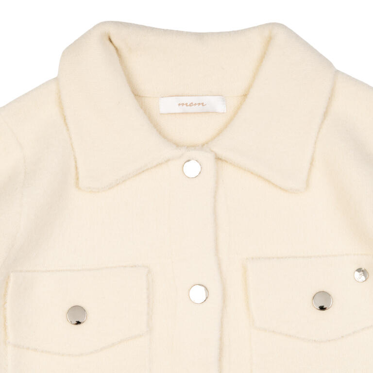 Sobrecamisa de Punto Crudo con Botones