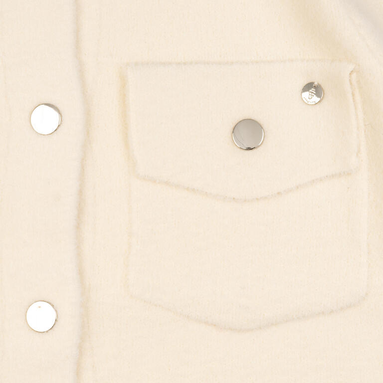 Sobrecamisa de Punto Crudo con Botones